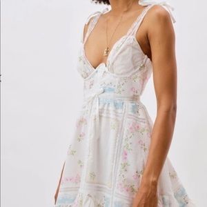 For Love & lemons Shea tea party mini dress